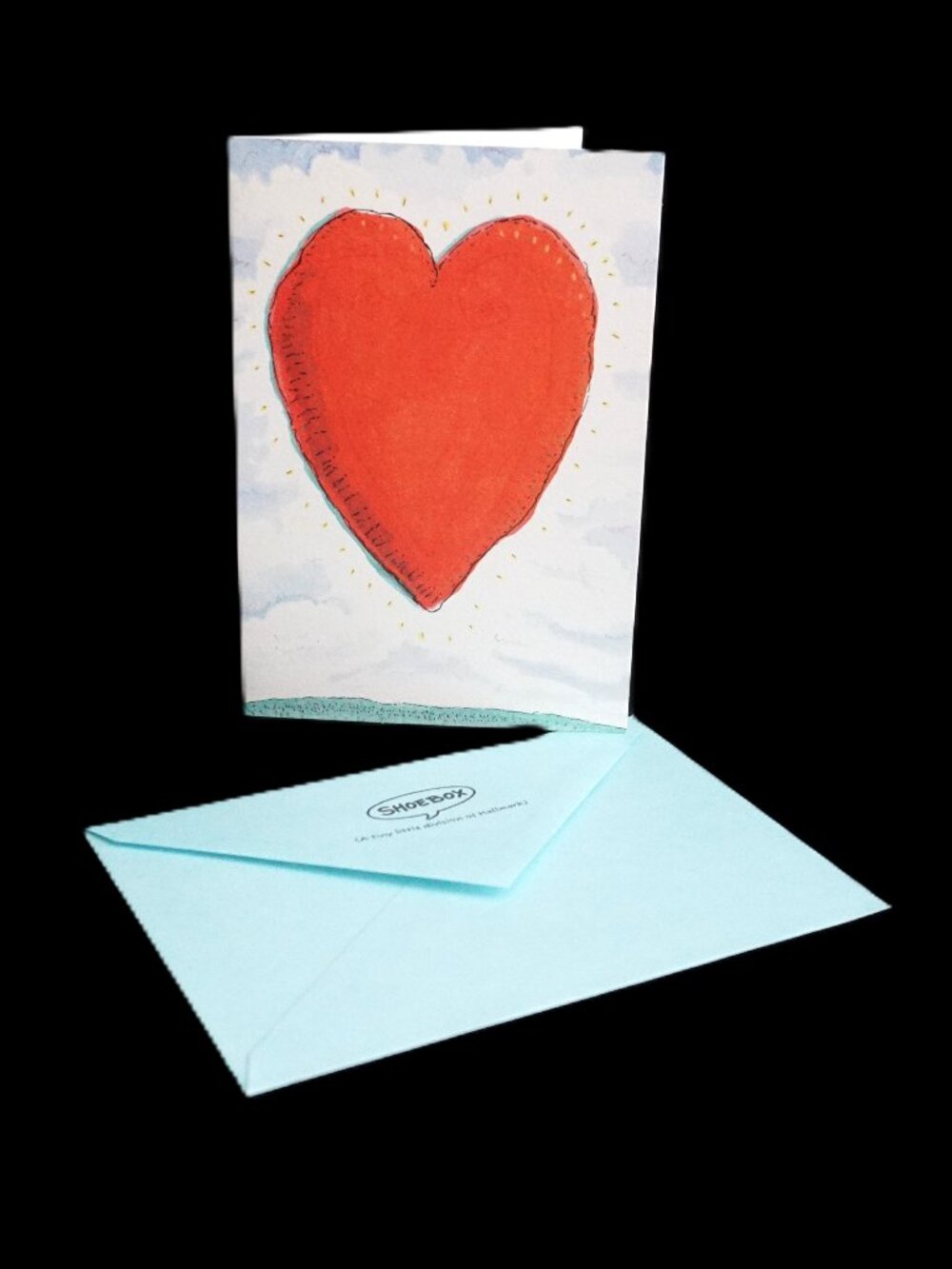 Shoe Box Vintage Hallmark “I Love You” Note Greeting Card